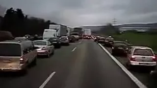 How Germans React to Ambulance Siren