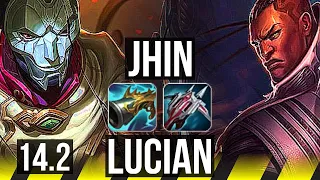 JHIN & Rell vs LUCIAN & Amumu (ADC) | 2400+ games, Godlike, 19/5/7 | KR Master | 14.2