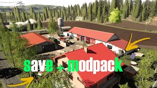 Save + Modpack  😮Dzika Mapa  ,,DOWNLOAD"    🚜FS19