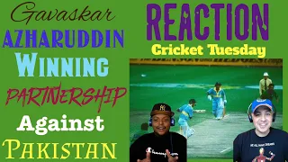 Gavaskar & Azharuddin Classic Match Winning Partnership Against Pakistan | IND v PAK REACTION *