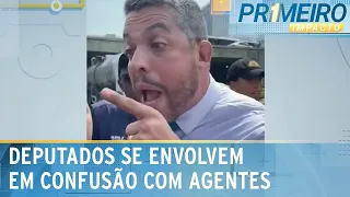 Deputado que quebrou placa de Marielle se envolve em briga com agentes | Primeiro Impacto (25/08/23)