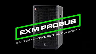 EXM ProSUB – 800 Watt Portable Battery-Powered Subwoofer