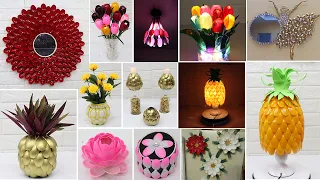 13 Home decorating ideas handmade with Plastic Spoons
