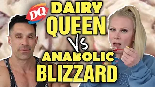 Dairy Queen Blizzard vs Anabolic Kitchen Blizzard || Who Can Eat MORE Greg or Ally???