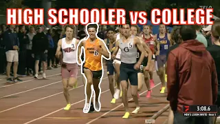 High Schooler Leo Young ALMOST Takes Down Entire Collegiate 1500m Field