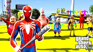 GTA 5 Epic Ragdolls SPIDERMAN VS MOTU PATLU VS OGGY VS DORAEMON(Euphoria Physics & Funny Fails)E.9