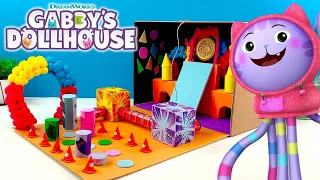 Crafting A Mini Obstacle Course with DJ Catnip! | GABBY'S DOLLHOUSE