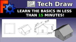 FreeCAD Learn the Basics of Tech Draw Workbench in 15 minutes. Technical Drawing Beginners Tutorial