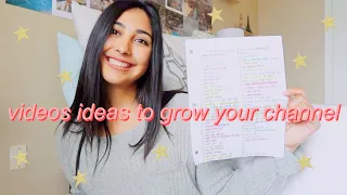 50+ video ideas to help grow your youtube channel