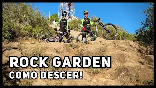 COMO DESCER ROCK GARDEN COM A MOUNTAIN BIKE - MTB