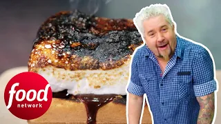 "I'm So Impressed With The Creativity" Guy Eats A Crazy Waffle | Diners, Drive-Ins & Dives