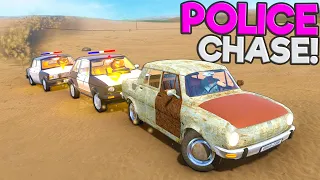 I Created the BIGGEST POLICE CHASE with the Cop Mod in The Long Drive!