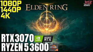 Elden Ring | Ryzen 5 3600 + RTX 3070 | 1080p, 1440p, 4K benchmarks!