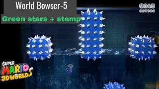 Super Mario 3D World: World Bowser-5: Deepwater Dungeon (Green stars + stamp)