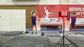 Sergey Rudnev. Jerk 2*24. Veteran's WC 2019, Novi Sad