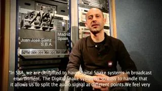 Juanjo Sainz talks about the Roland S-4000 Digital Snake