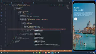 Travel App UI Design in Flutter || Flutter Traveling App || UI Design Speed Code1080P HD1