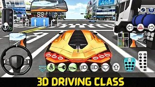 New Yellow super car 🛵 in highway 3D driving class simulator#carracing