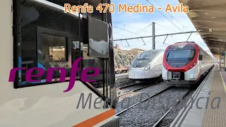 Viaje en tren Renfe 470 Regional expres  Medina - Avila