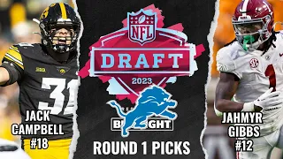 Detroit Lions 2023 ROUND 1 REACTION: Brad Holmes pulls a 1st ROUND STUNNER!