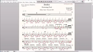 Drum Score - Drowning Pool - Bodies (sample)