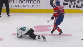 McDavid Hits Sorensen - Alternate Angle