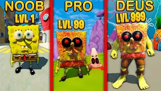 ATUALIZEI o BOB ESPONJA FRACO até o BOB ESPONJA DEUS no GTA 5 Mods ! (ÉPICO)