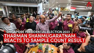 "I'm truly humbled": Tharman after sample count result in Singapore Presidential Election