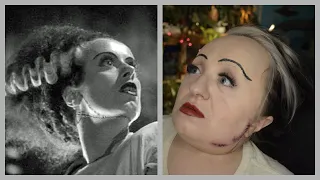 Bride of Frankenstein Inspired Makeup