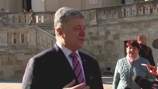 Петро Порошенко поспілкувався з журналістами у Львові