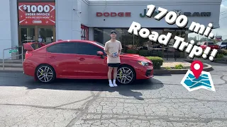 Flying across the country to pick up a 2021 STI!