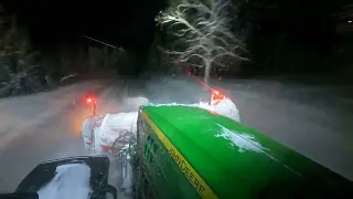 John Deere 6155R With snowplow