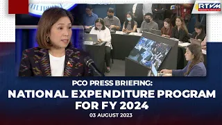 PCO Press Briefing with DBM  08/03/23