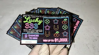 WINNER OR BUST? $1 LUCKY 333 CALIFORNIA LOTTERY SCRATCHERS SCRATCH OFF!