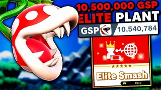 This is what a 10,500,000 GSP Piranha Plant looks like in Elite Smash