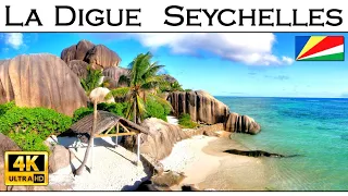 Seychelles 4K - La Digue Islands  Paradise on Earth