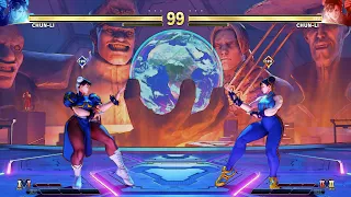 Chun-Li vs Alpha Chun-Li! Street Fighter V CPU vs CPU