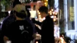 Justin Bieber on the phone behind scenes of Mistletoe video