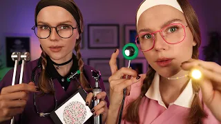 ASMR 3 Doctors Medical Exam To Find What's Wrong With You (Cranial Nerve Exam, E.N.T, Neurologist)