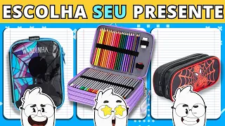 🎁📗 ESCOLHA SEU PRESENTE | EDIÇÃO: Material Escolar 2024 ✏️🎒 CHOOSE YOUR GIFT | #quiz #buuquiz