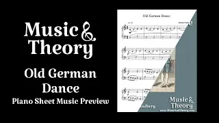 "Old German Dance" Piano Sheet Music - MusicAndTheory.com