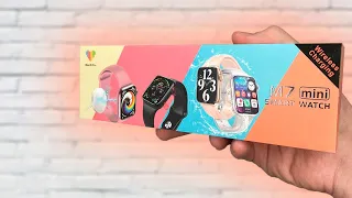 Умные смарт часы Smart Watch M7 mini / Обзор копий умных часов Apple Watch 7 41 мм