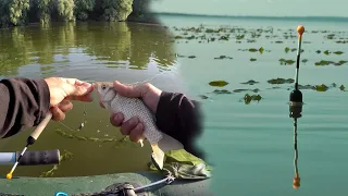 Ловля КАРАСЯ на ПОПЛАВОК Весной на Водохранилище. РЫБАЛКА по Простому тёплым деньком.