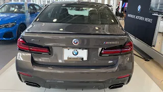 2023 BMW M550i Alvite Grey with Mocha Nappa lthr