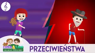 😄Przeciwieństwa piosenka - 👍 Duży/mała | Przeciwieństwa dla dzieci