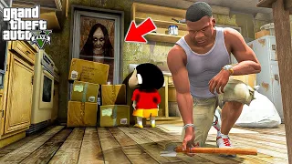 Real Ghosts Caught in Los Santos Shin Chan & Franklin Found Real Water, Air, Ghosts in GTA in Telugu