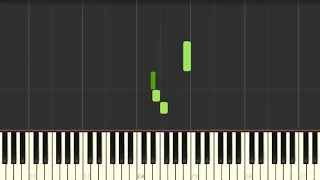 Udo Jürgens Vielen Dank Für Die Blumen [Easy Piano Tutorial] (Synthesia) Right Hand Only