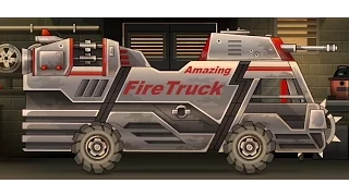 Earn to Die 2 Fire Truck Max Upgraded + Gameplay