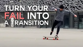 Turn a fail into a legit longboard transition 👍🏼   | DEEP DIVE EP.2