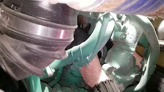 Volvo D13 coolant temperature sensor change